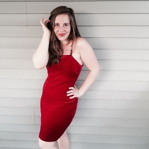 Red Velvet Vixen Cocktail Dress